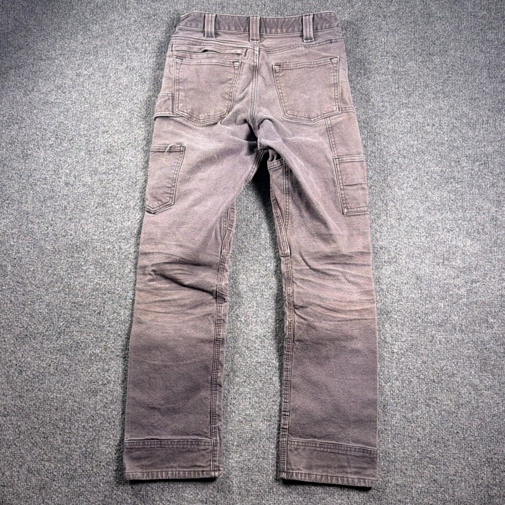 Dovetail Workwear Britt Utility Pants Womens 2x30 Plum Double Knee Distressed - Picture 9 of 16